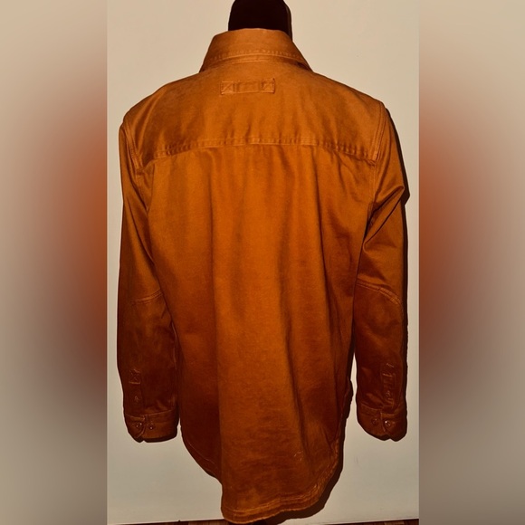 Duluth Trading Co Women's Shirt Pumpkin Spice Heavyweight Moleskin Button Up - M - Picture 3 of 4